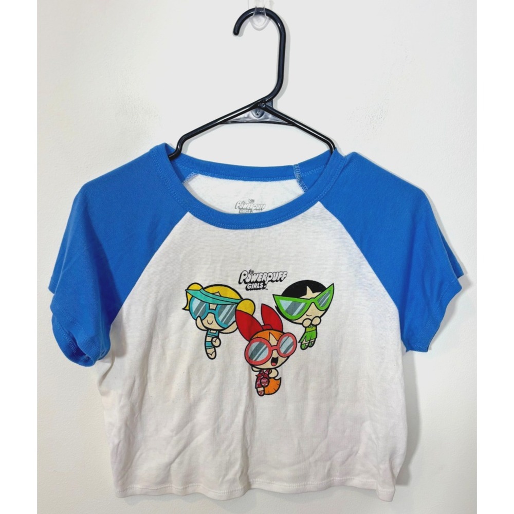 Cartoon Network Powerpuff Girls Cropped Baby Tee Size XL